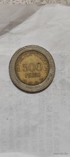 Колумбия 500 песос 2017