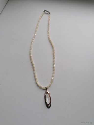 Бусы и кулон из баламута, торги с Рубля