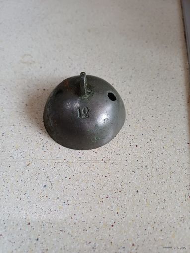 Половинка бубенчика с номером 12