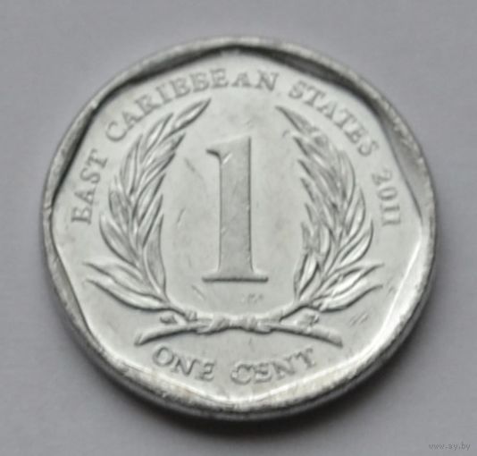 Восточные Карибы, 1 цент 2011 г.