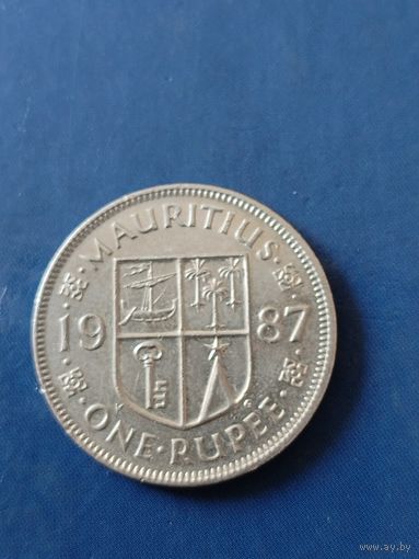 Маврикий 1 рупия 1987