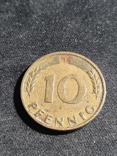 Германия 10 пфеннигов 1950 J
