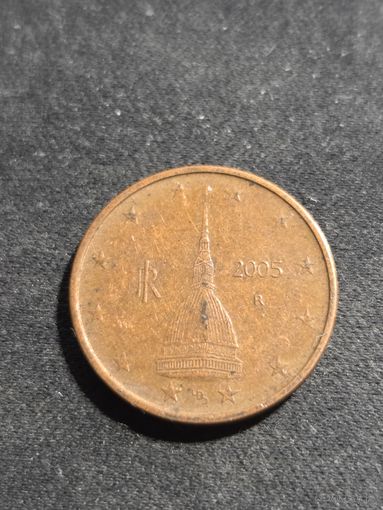 Италия 2 евроцента 2005