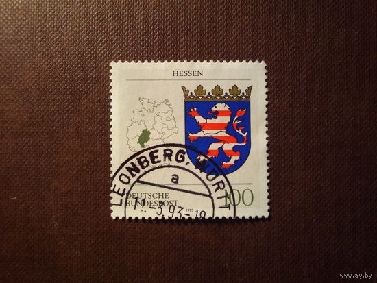 Германия 1993 г.Герб Гессена./16а/