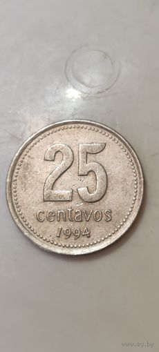 Аргентина 25 сентавос 1994