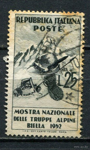 Италия - 1952 - Горные охотники в Бьелле - [Mi. 870] - полная серия - 1 марка. Гашеная.  (Лот 45Gi)-T2P34