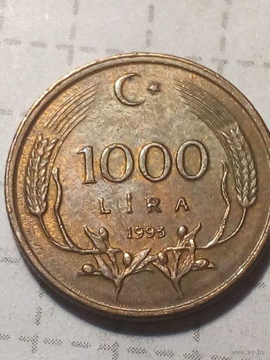 1000 лир Турция 1995 год