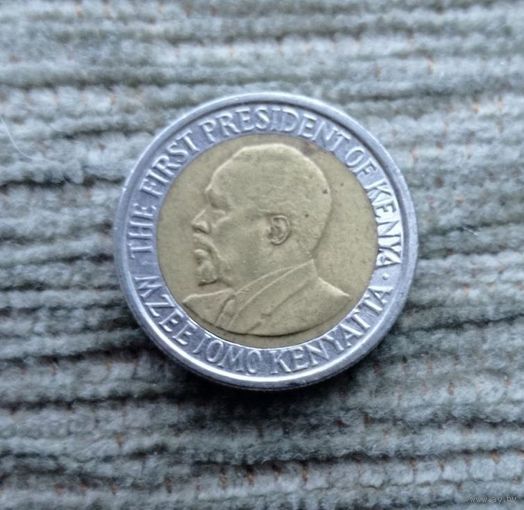Werty71 Кения 5 шиллингов 2010 Биметалл