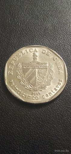Куба 25 сентаво 2008г.