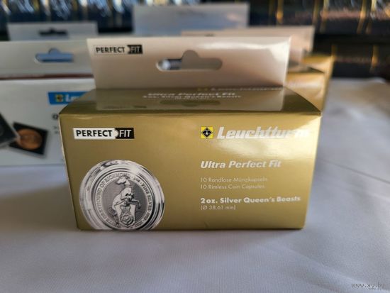 РАСПРОДАЖА! Капсулы для монет Leuchtturm Ultra 32,5 мм * 10 штук! Целая упаковка! Германия, Лёйхтурм, Leuchtturm! РАСПРОДАЖА!