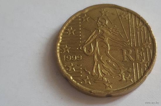 Франция 1999 20 евроцентов