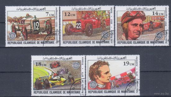 [91] Мавритания 1982. Спорт.Автомобили.Гонки. Гашеная серия.