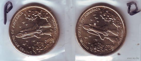 США. 1 доллар 2025 год ,P -D, инновации - состояние! за штуку