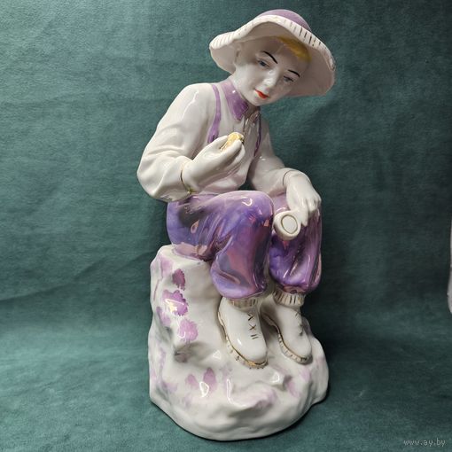 Старт с 1 Рубля !!! СССР Фарфоровая статуэтка Геолог Мальчик ЗХК   !!!