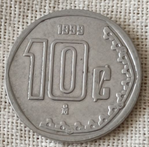 Мексика. 10 центаво 1999 года.