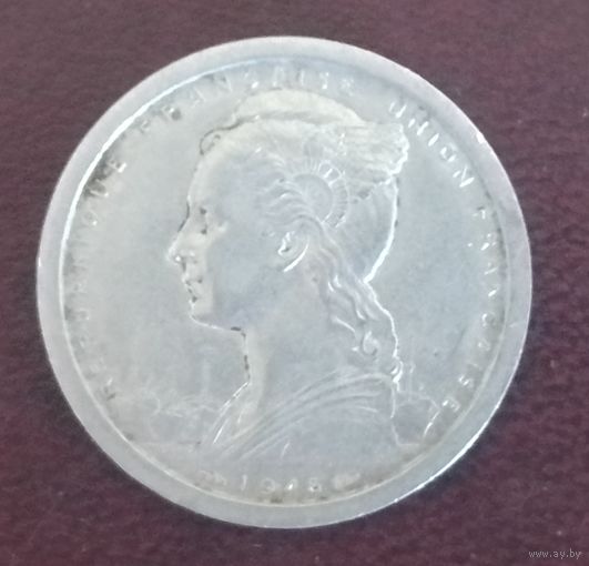 Мадагаскар 2 франка, 1948