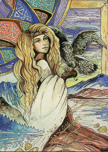 Почтовая карточка "Соколиная охота"