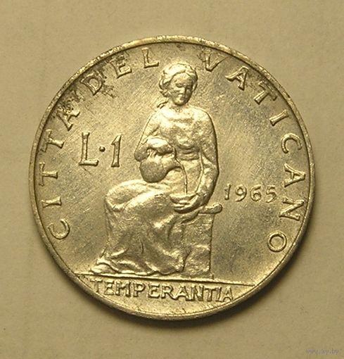 Ватикан, 1 Лира 1965 TEMPERANTIA