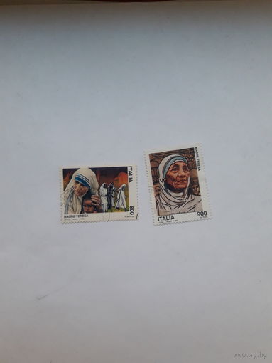 Марки Италия Лауреат Нобелевской премии Мира 1979 Мать Тереза