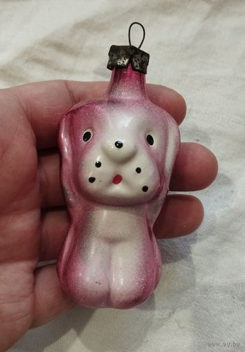 Ёлочная игрушка собачка