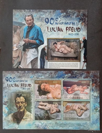 ГВИНЕЯ БИСАУ 2012 ИСКУССТВО КАРТИНЫ НЮ MNH