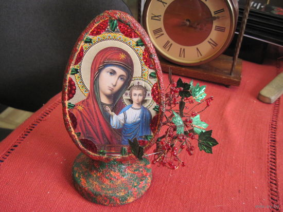 Настольная икона Богоматерь Казанская, 17 см.