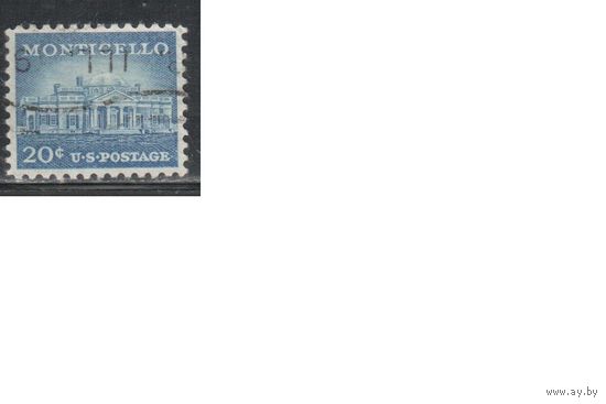 США-1954, (Мих.669), гаш.  , Стандарт, Архитектура,
