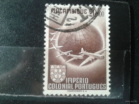 Мозамбик, колония Португалии, 1949. Полет вокруг Земного шара. Mi-4,2 евро гаш.