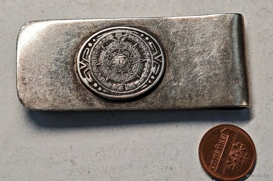 Серебряный зажим для денег