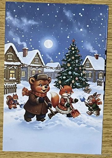 Открытка для посткроссинга чистая 10х15 см. (на тонкой бумаге)