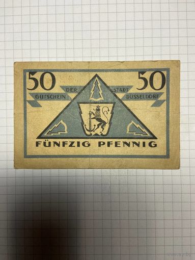 Нотгельд 50 пфеннигов (Германия Веймарская республика). -2612
