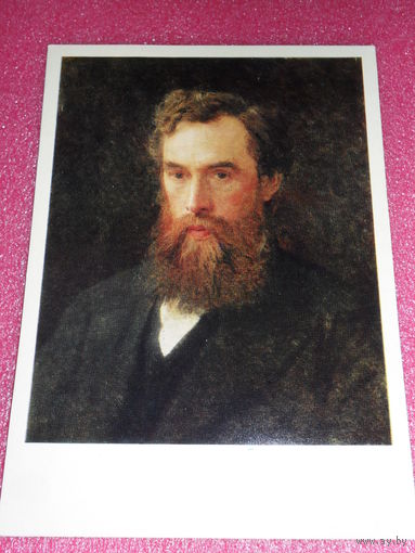 Открытка Крамской И.Н. (1837-1887). Портрет Павла Михайловича Третьякова. 1876. Государственная Третьяковская галерея