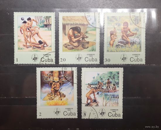 Куба. 1985 год. История. Древние люди (1037)