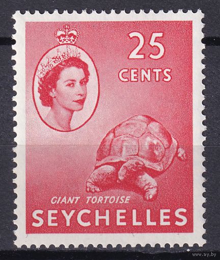 111.BrKSe. Великобритания. Колонии. Сейшельские острова. Елизавета II. Местные мотивы. 25C. 1954 г. Mi.#178. MNH.
