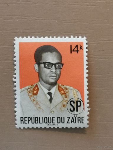 Заир (ДР Конго), марка, 1972 год, Президент Джозеф Д. Мобуту