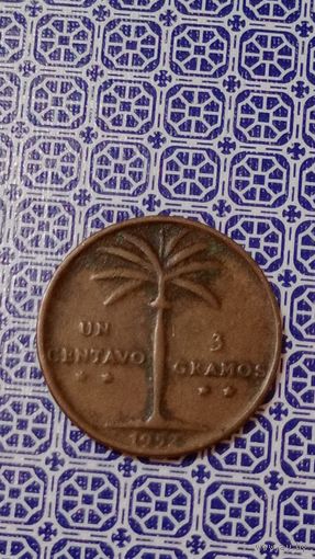 Доминикана 1 сентаво 1952