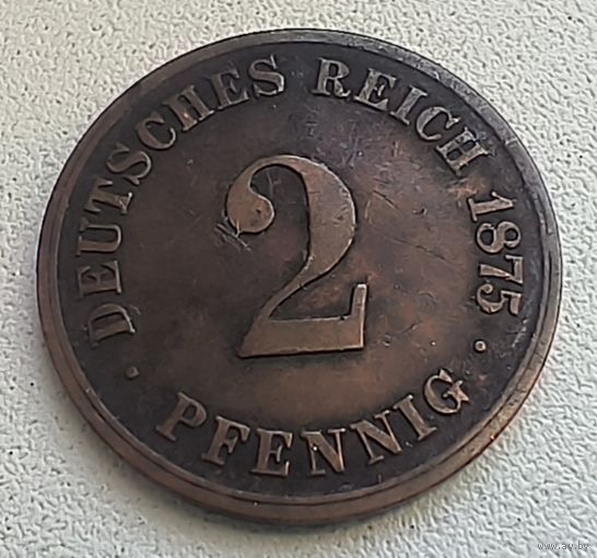 Германия 2 пфеннига, 1875 C 4-4-21