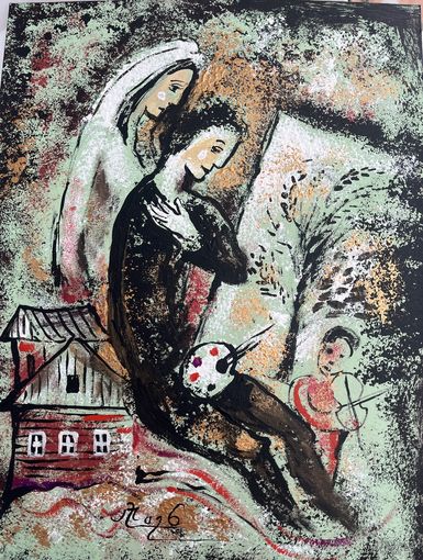 Панно на картоне акрил