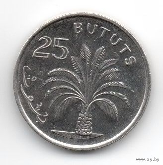 РЕСПУБЛИКА ГАМБИЯ 25 БУТУТОВ 1998. МАСЛИЧНАЯ ПАЛЬМА