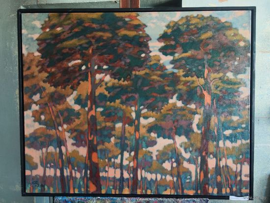 "Сосновый вечер" масло, холст. Художник Сотников Сергей.