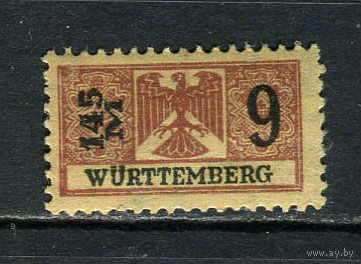 Германские земли - Вюртемберг - 1920/1923 - Фискальная марка 145М - 1 марка. MNH, MLH.  (Лот 17HU)-TG3P19