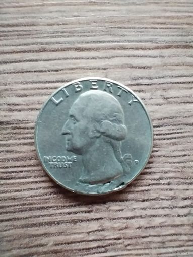 25 центов (квотер) 1982 США