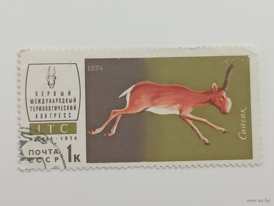 1974 СССР. 1-й Териологический Конгресс. Фауна. Животные.