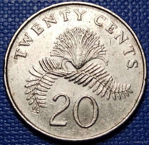 Сингапур 20 центов 1987 г.