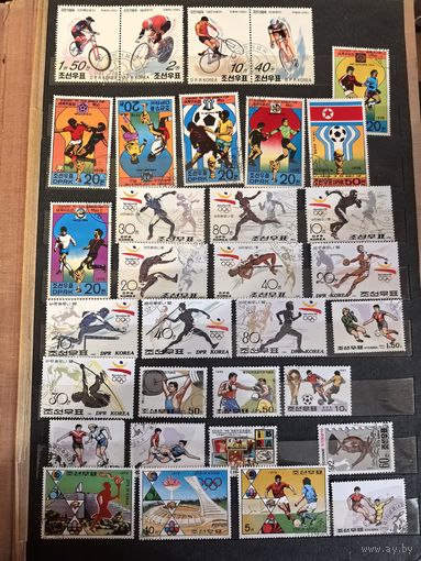 Лот иностранных марок спорт