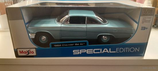 Модель 1:18 Maisto 1962 Chevrolet Bel Air
