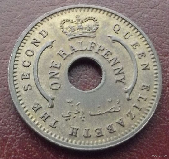 Нигерия. 1\2 пенни 1959