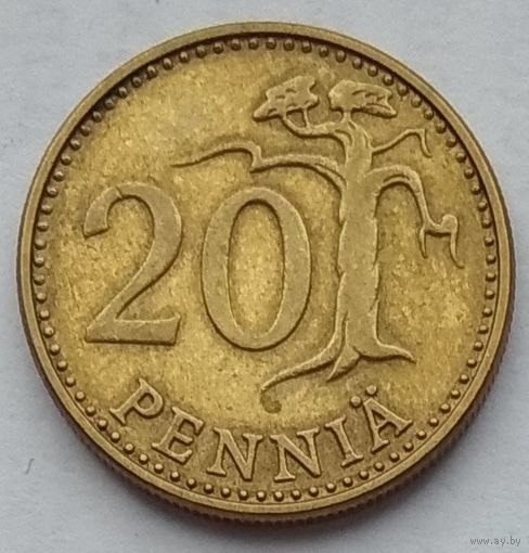 Финляндия 20 пенни 1976 г.