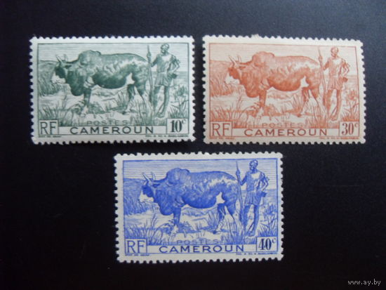 Франция. Французские колонии (Африка. Камерун) 1946 MLH Mi:CM 270-272