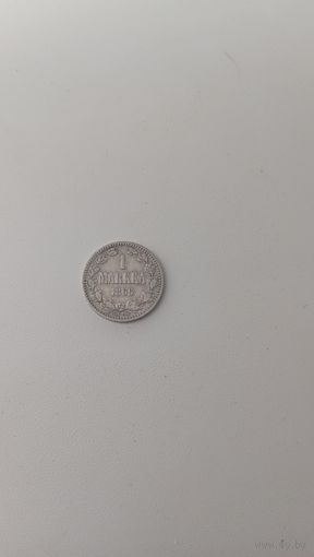 ФИНЛЯНДИЯ 1 марка 1866 год